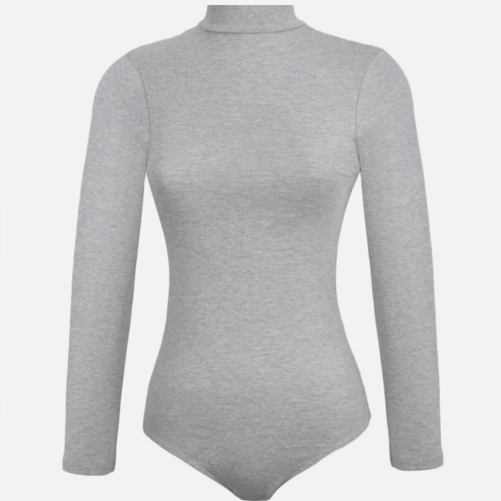 Gray American Apparel Womens Bodysuit